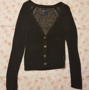 american eagle crochet cardigan